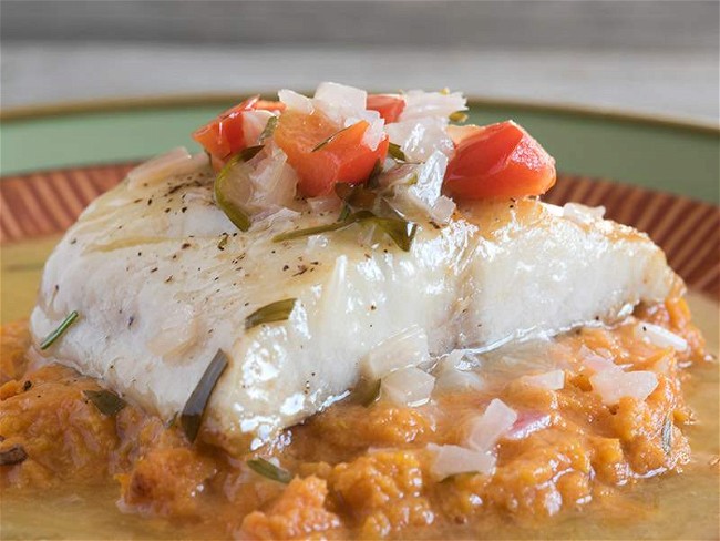 Image of Broiled Black Cod with Butter-Wine Sauce Recipe
