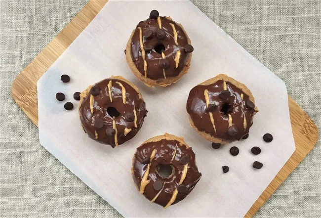 Image of Chocolate Glazed Peanut Butter Donuts