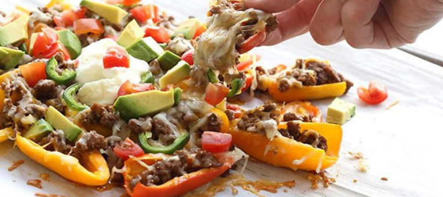 Cheesy Pepper Chip Low-Carb Nachos