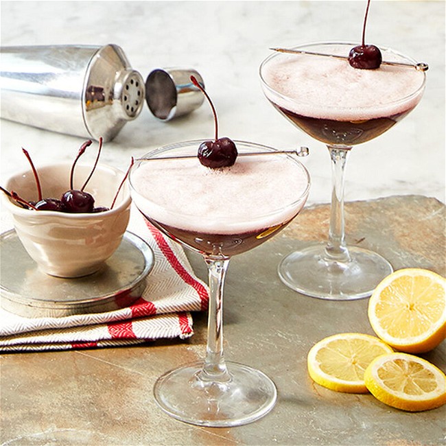 Image of Bourbon Cherry Sour Cocktail