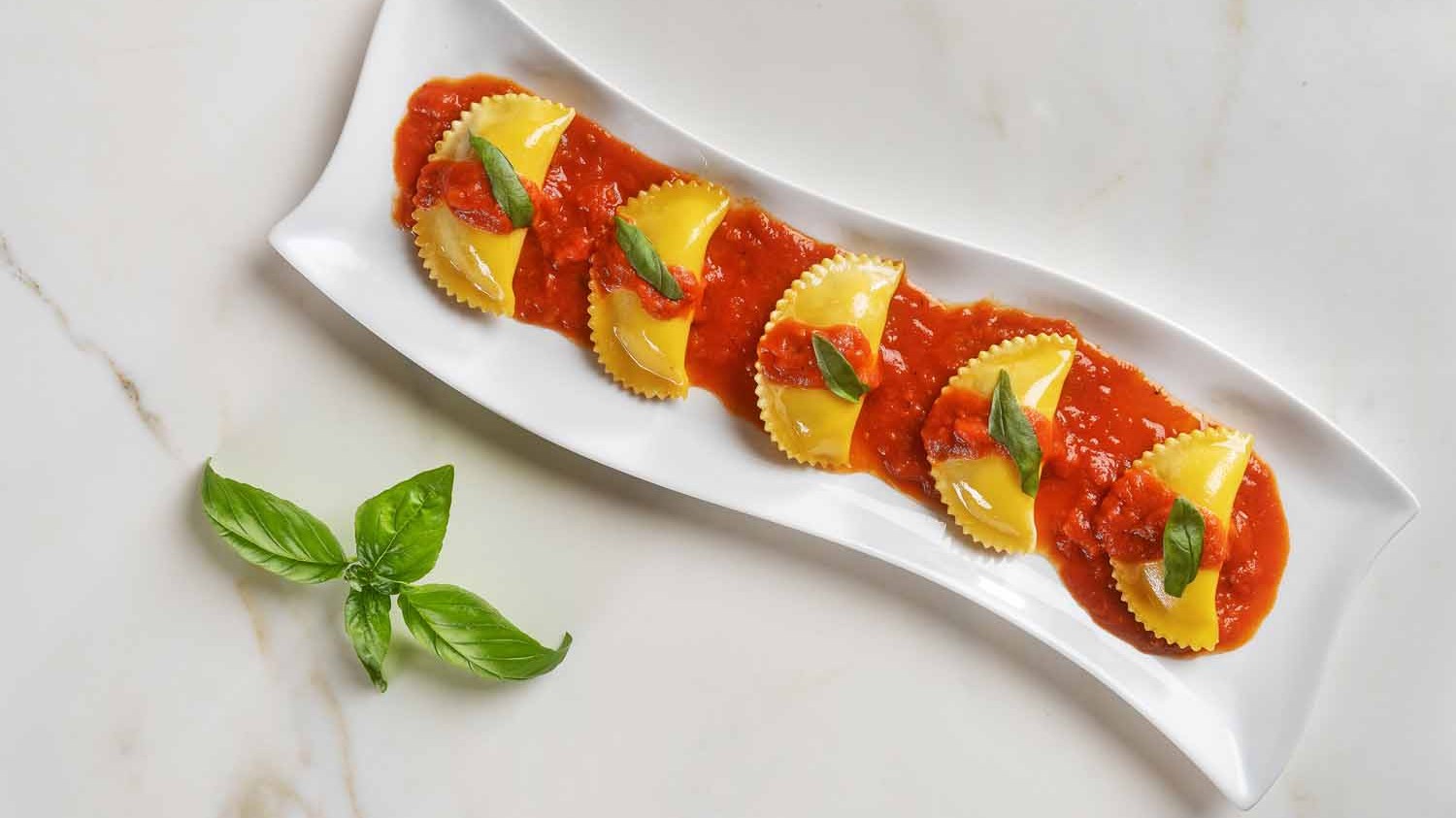 Image of White Truffle Marinara with Ravioli