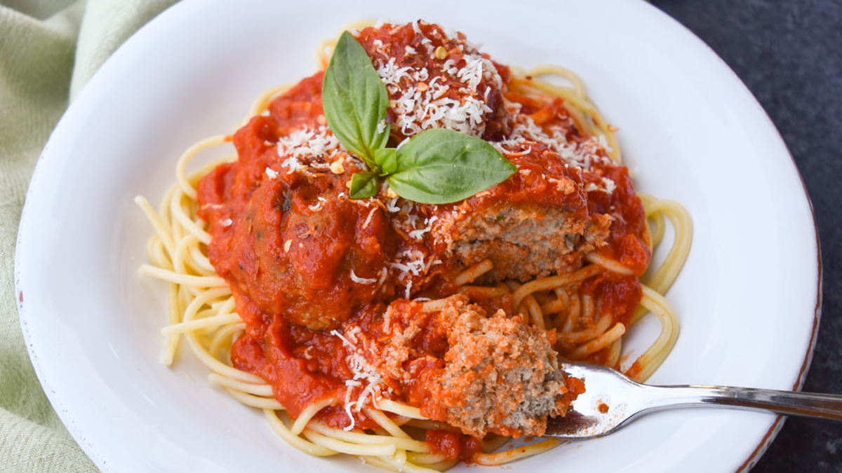 Image of Serena Wolf's Weeknight Spaghetti and Meatballs