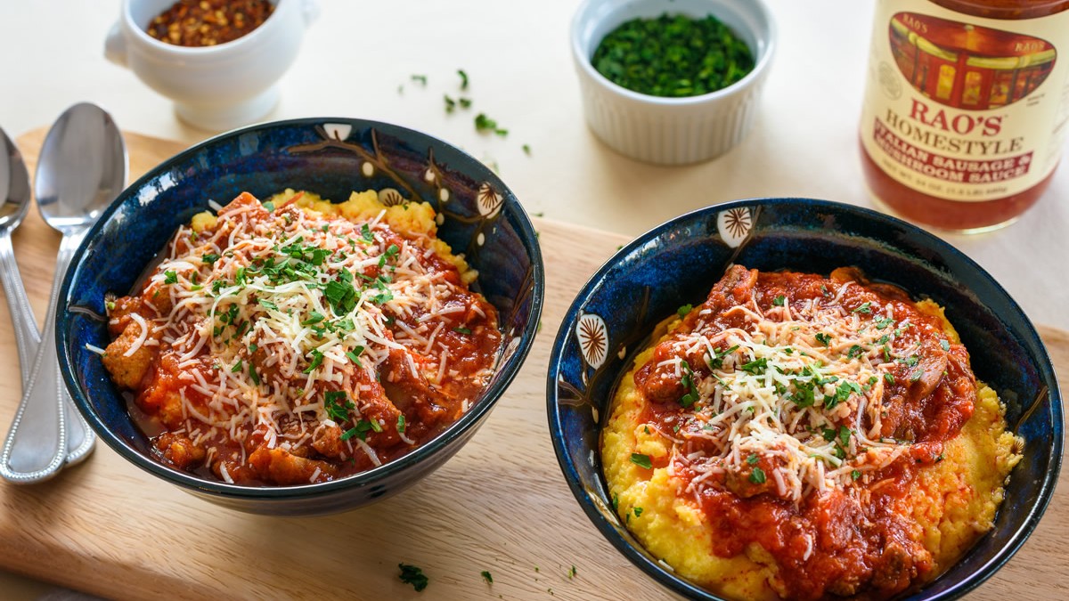 Image of Polenta with Sausage & Mushrooms