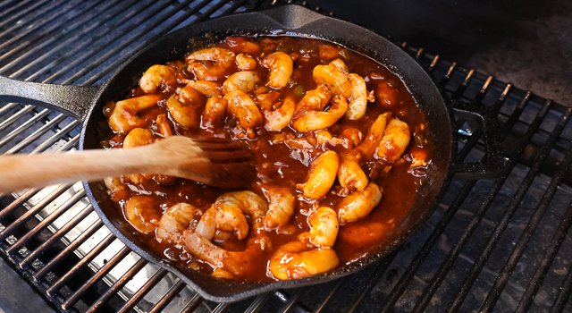 Image of Season shrimp with King Craw and place in the sauce...