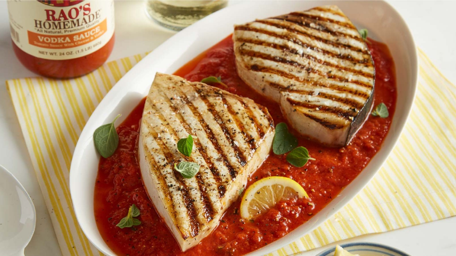 Image of Swordfish in Vodka Sauce