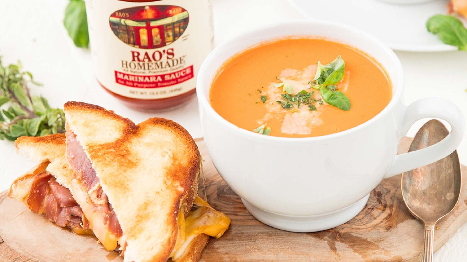 Image of Creamy Tomato Soup and Grilled Cheese