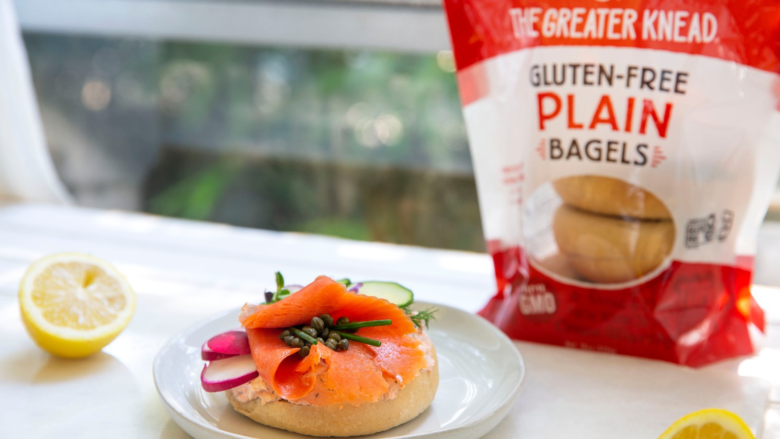 Image of Gluten Free Bagels with Smoked Salmon Schmear