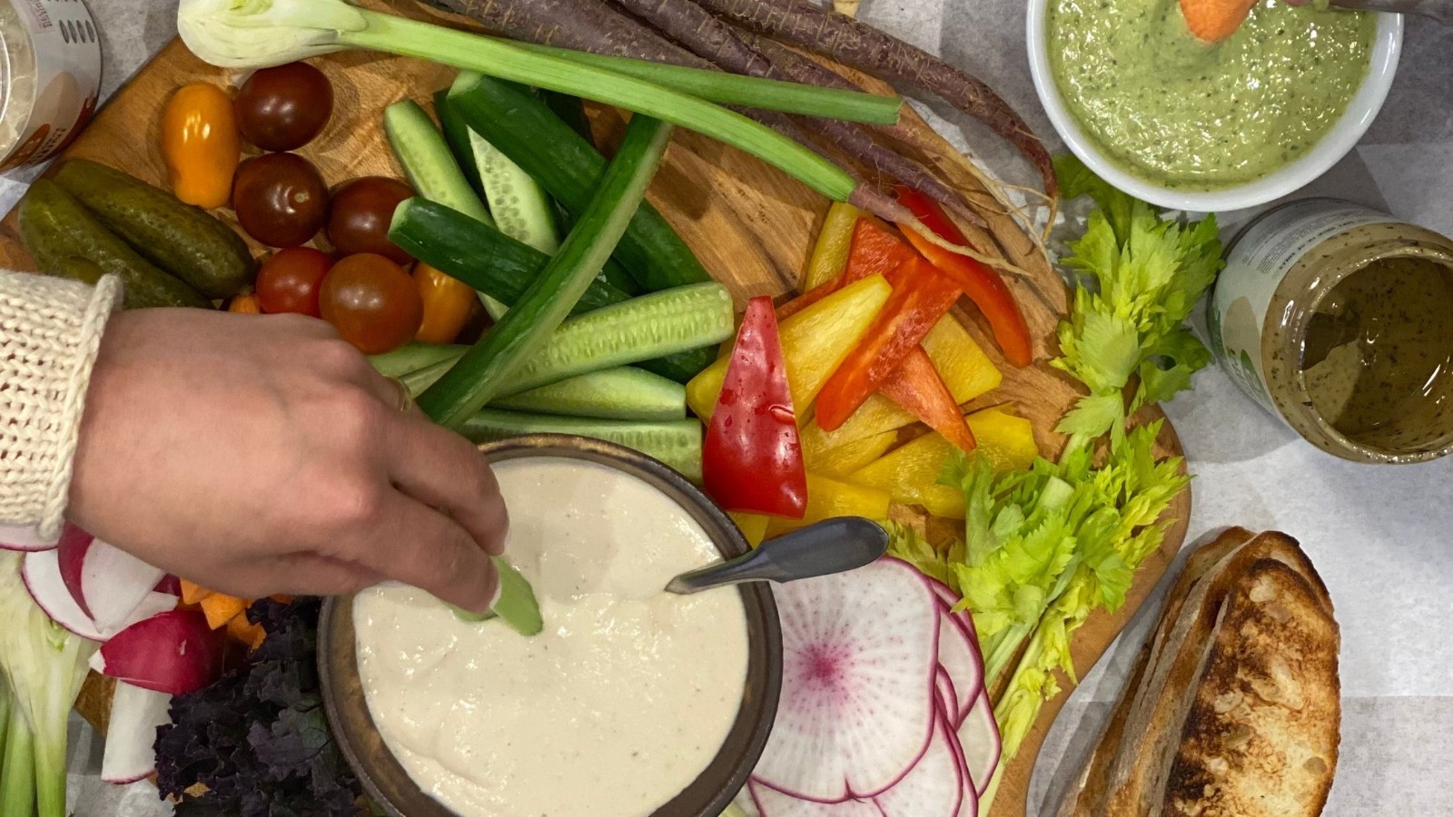 Image of White Bean Tahini Festive Dip