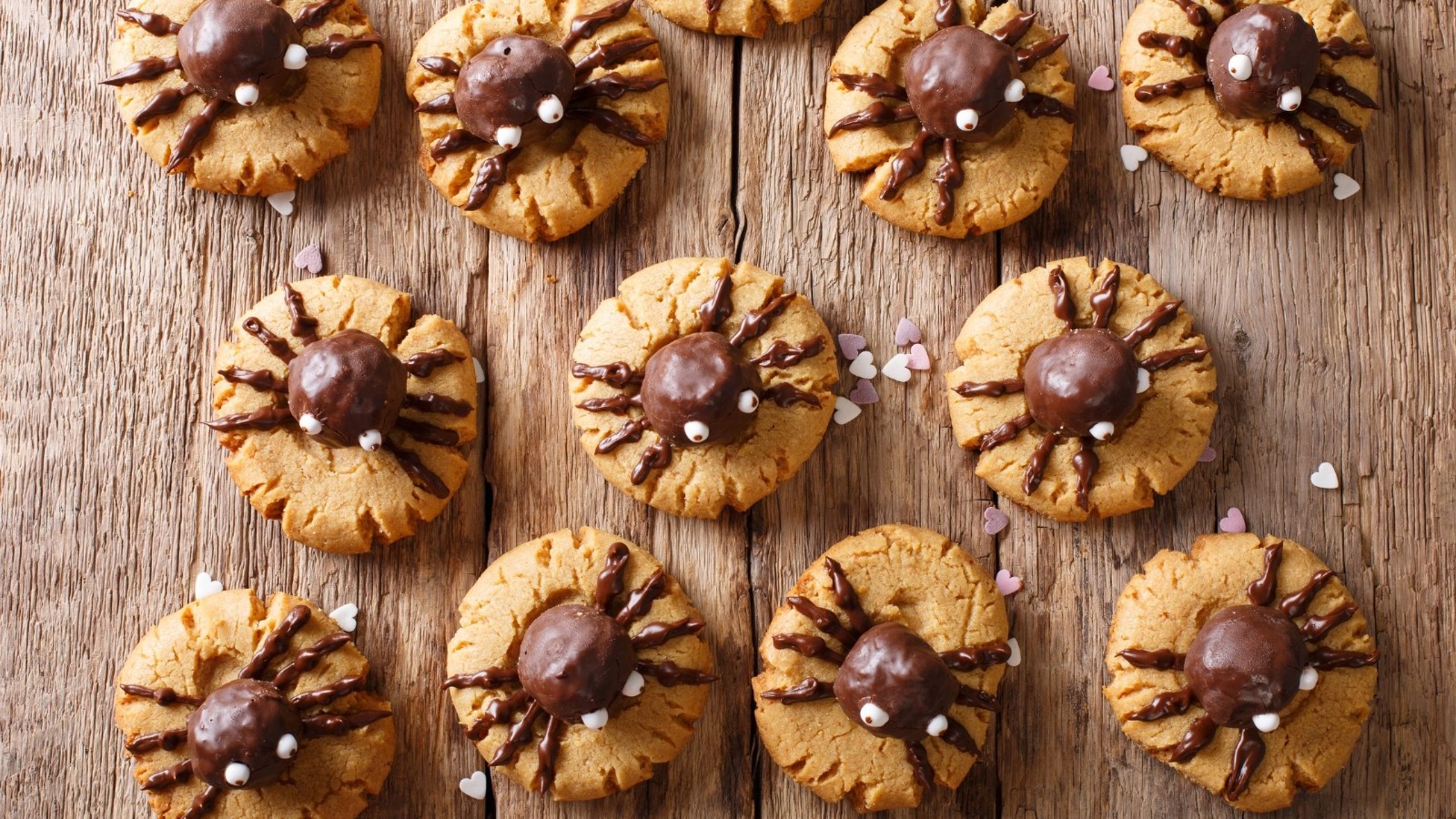 Image of Easy Tahini Chocolate Spiders