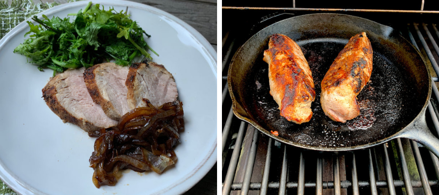 Pan Seared Pork Loin and Balsamic Caramelized Onions