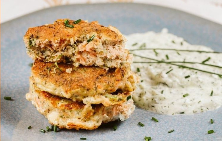 Receta de keto hamburguesa de salmón