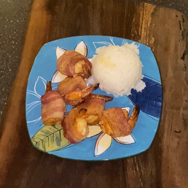 Image of Bacon Wrapped Blackened Shrimp