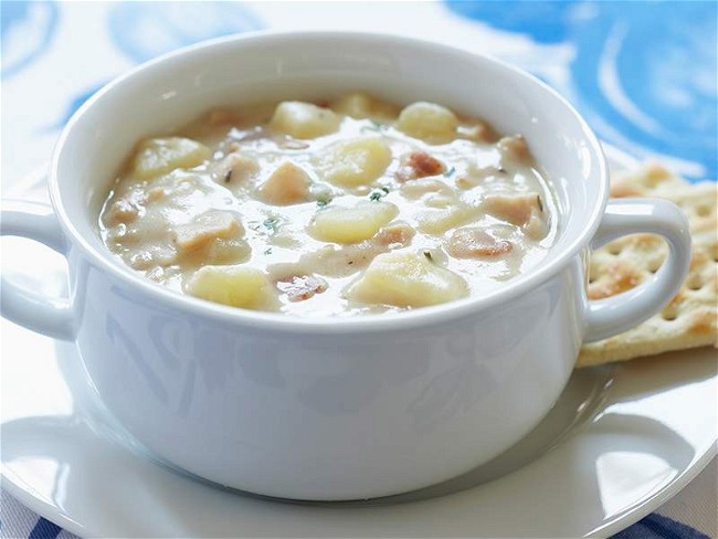 Image of Chunky New England Clam Chowder Recipe