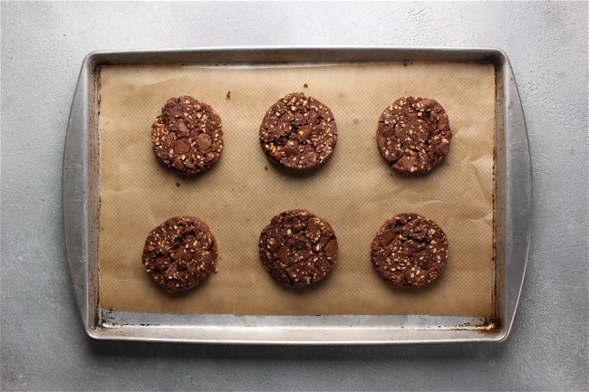 Image of Double Chocolate Hazelnut Streusel Shortbread Biscuits