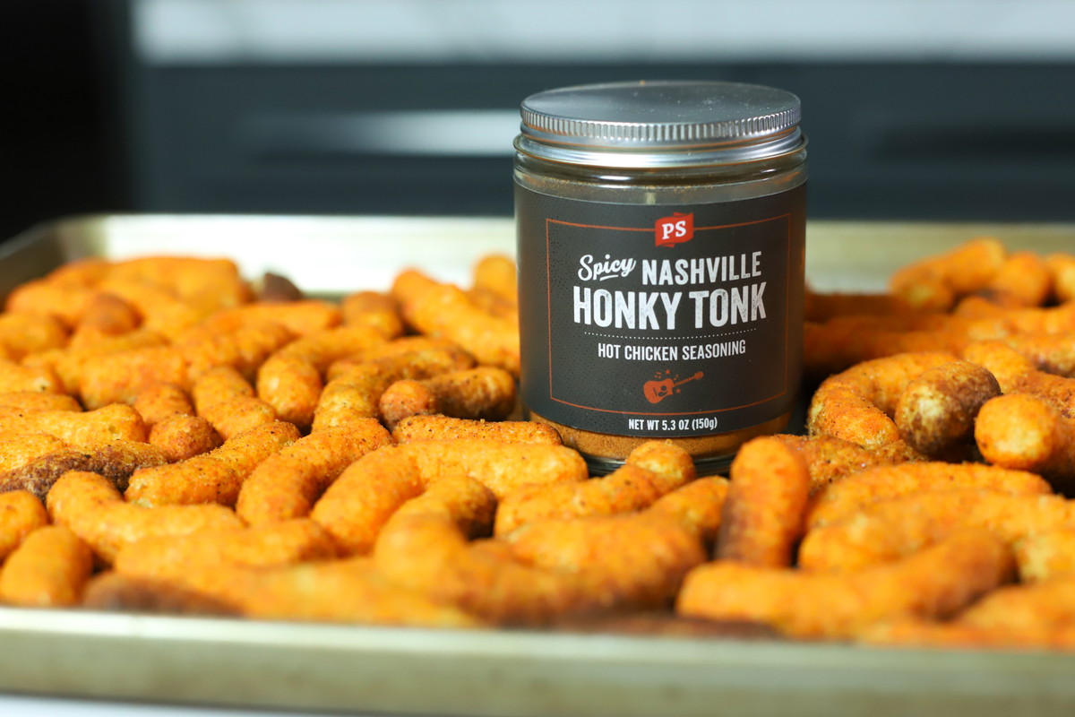 Nashville Hot Smoked Cheese Puffs