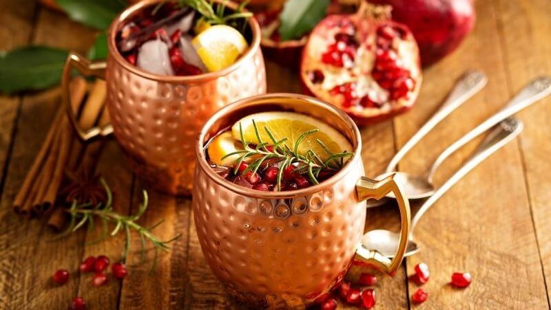 Image of Pomegranate And Apple Moscow Mule 