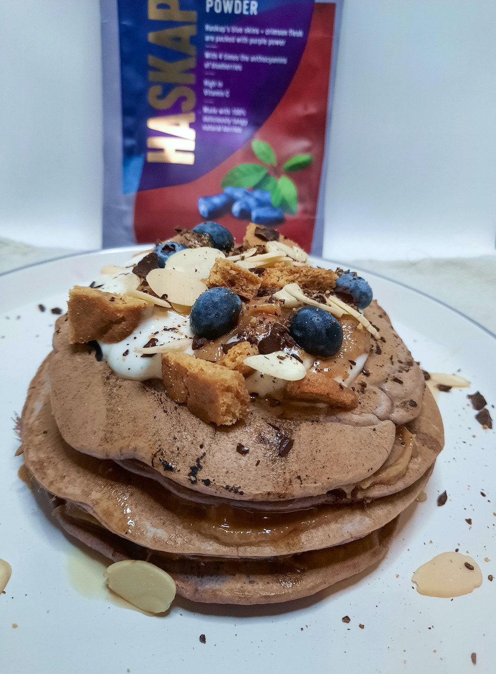 Vegan Haskapa Pancakes