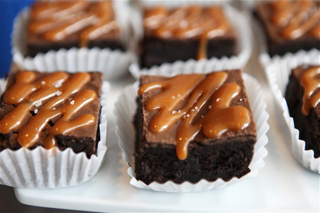 Image of Gooey Salted Caramel Brownies