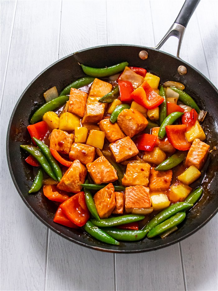 Slightly Sweet and Spicey Swordfish Stir Fry