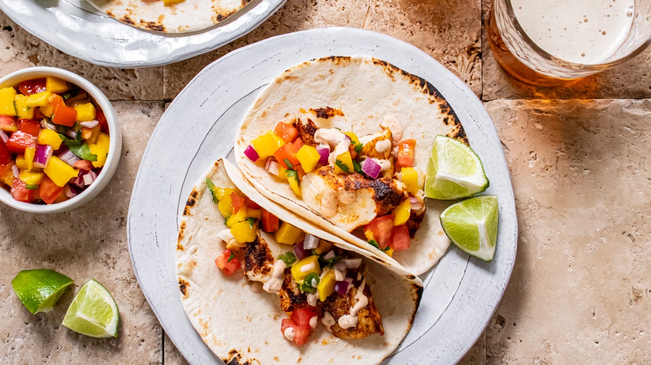 Image of Smoky Blackened Haddock Fish Tacos