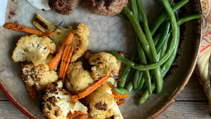 Turmeric Ginger Spiced Cauliflower