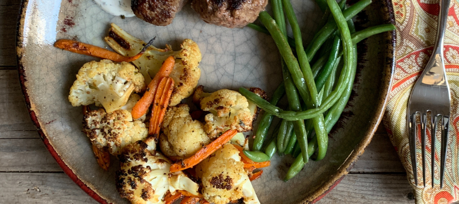 Turmeric Ginger Spiced Cauliflower