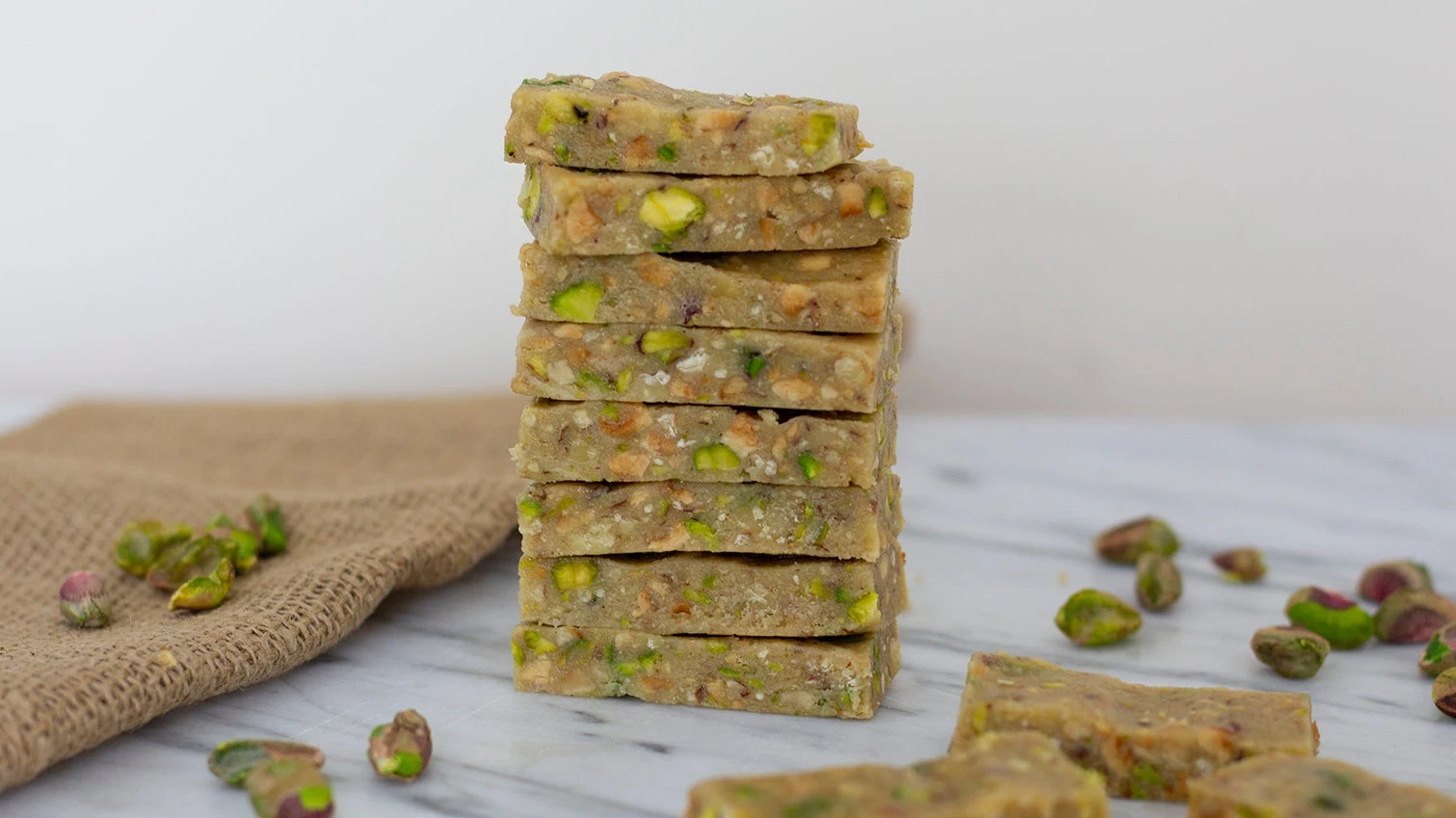 Homemade Pistachio Almond Nougat Candy Bars - Belula