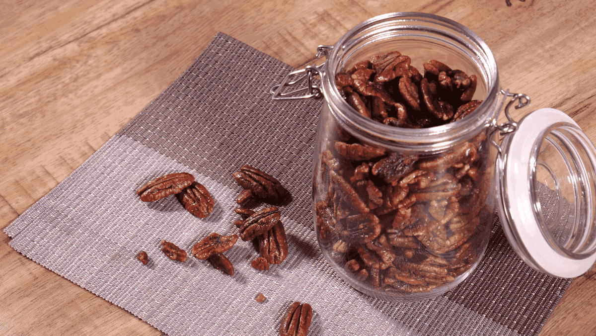 Air fryer Cinnamon Pecans