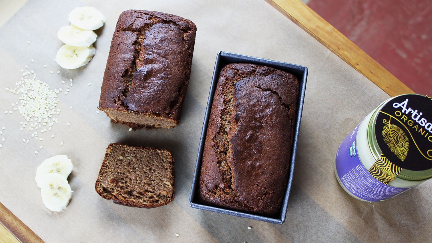 Image of Paleo Tahini Banana Bread