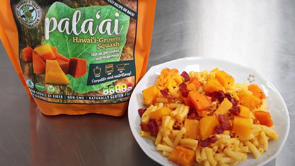 Mac and Cheese with Palaʻai and Kaunamano Bacon