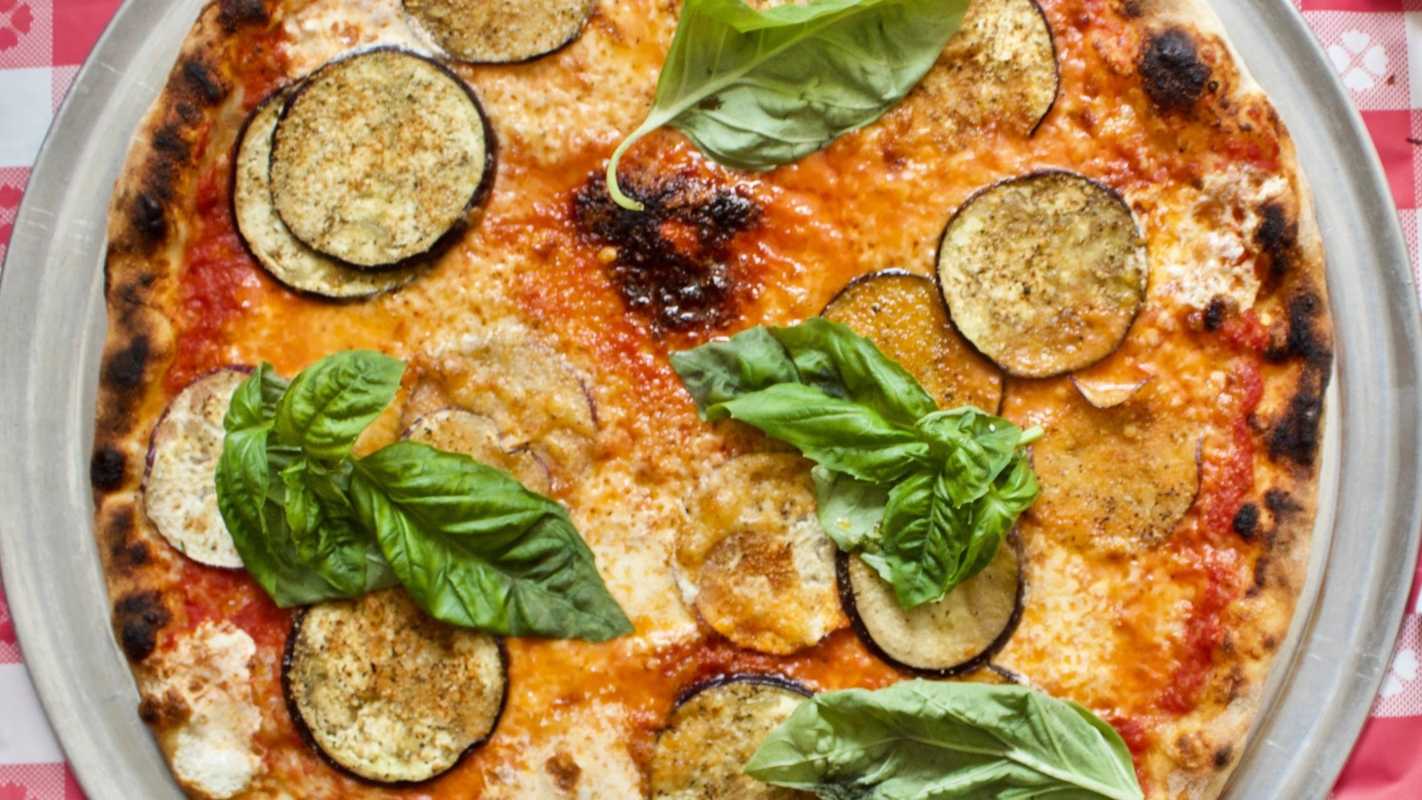 Image of Classic Eggplant Parmesan Pizza 
