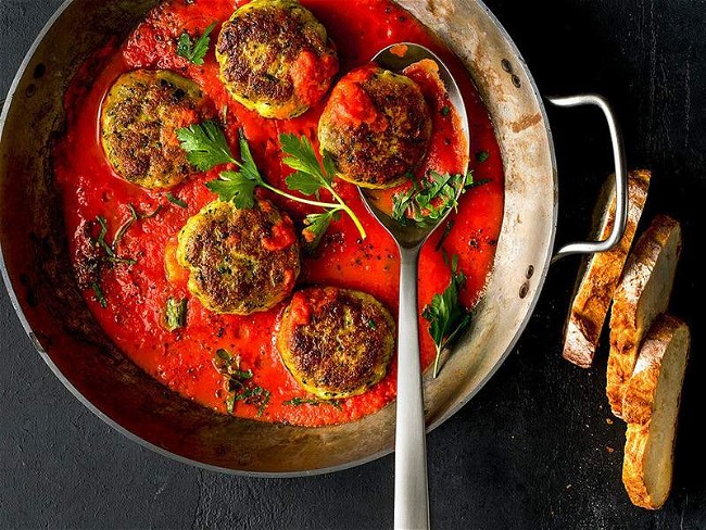 Image of Cod Cakes in Tomato Sauce Recipe