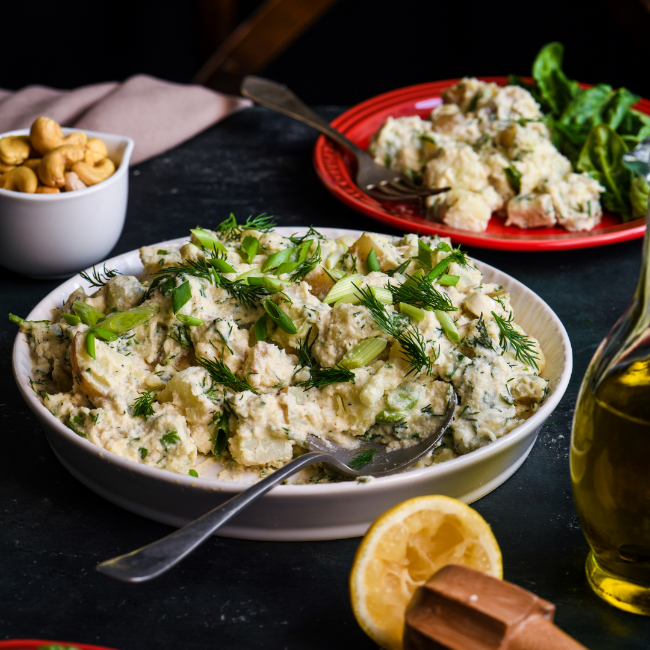 Image of Vegan Potato Salad with Creamy Cashew Dressing