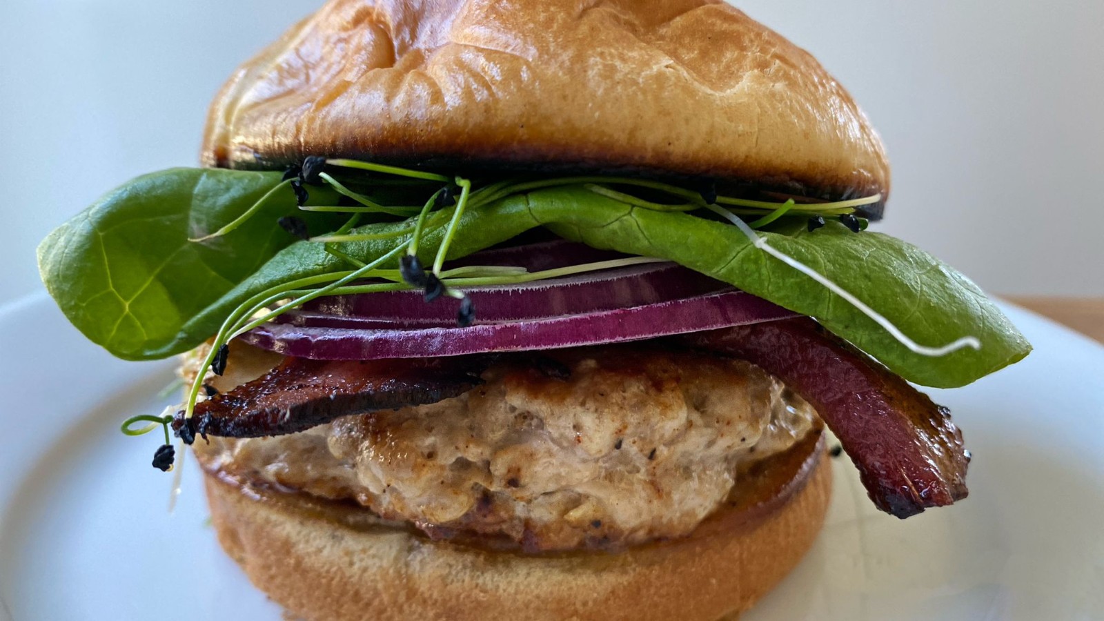 Image of Goat Cheese Stuffed Chicken Burgers