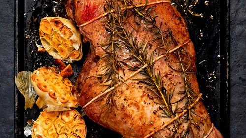 Roast Lamb Leg with Rosemary and Garlic-image