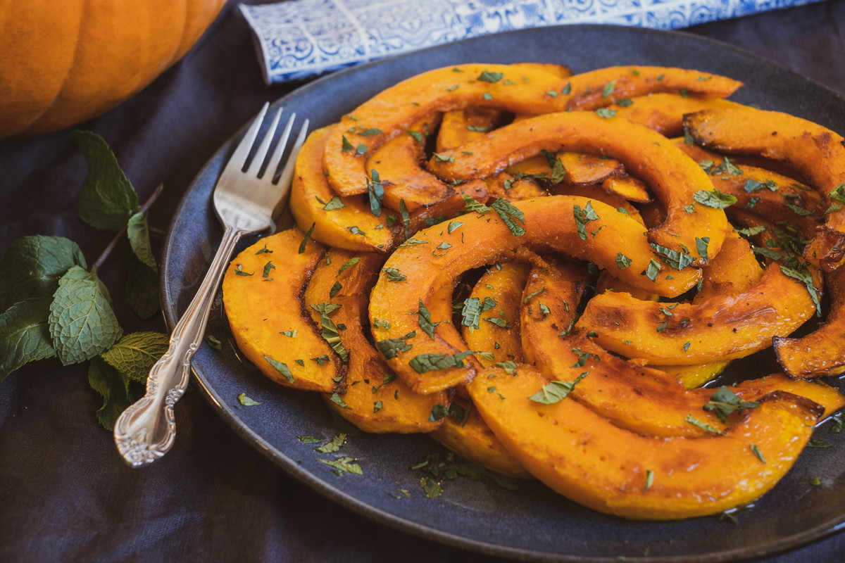 Zucca in agrodolce - Kürbis süß-sauer