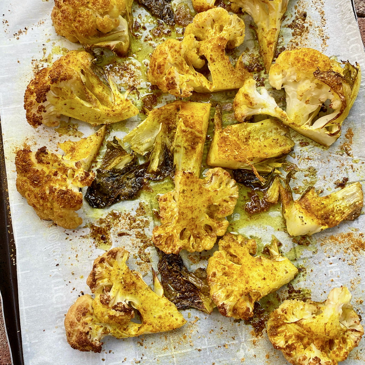Golden Roasted Cauliflower