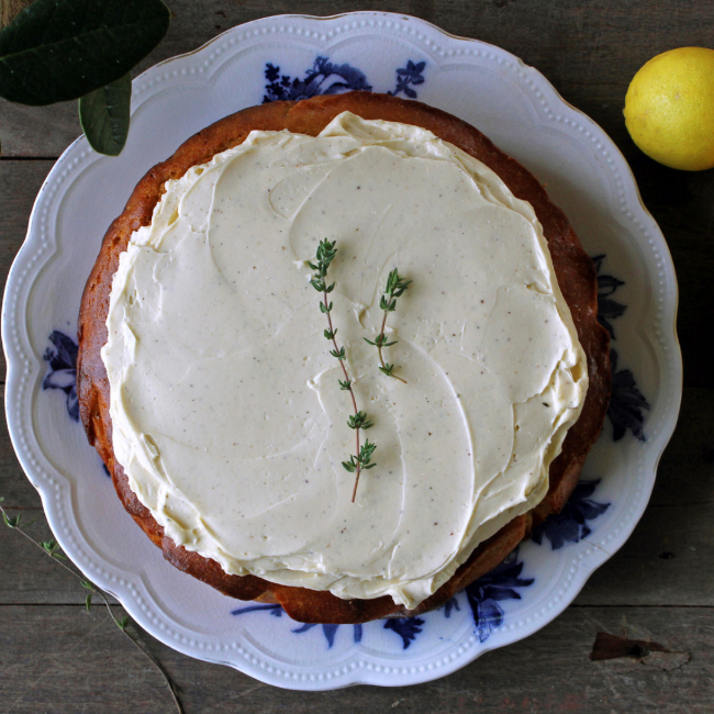 Image of Gluten Free Lemon & Thyme Cake