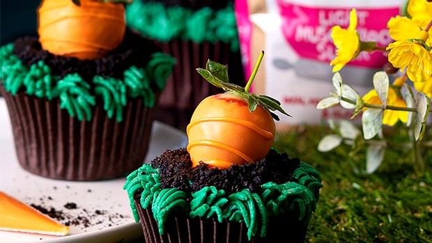 Image of Easter Carrot Patch Cupcakes