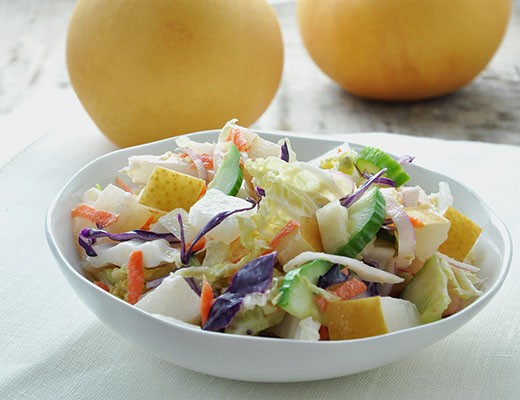 Image of Napa and Red Cabbage Slaw with Butterscotch™ Pears