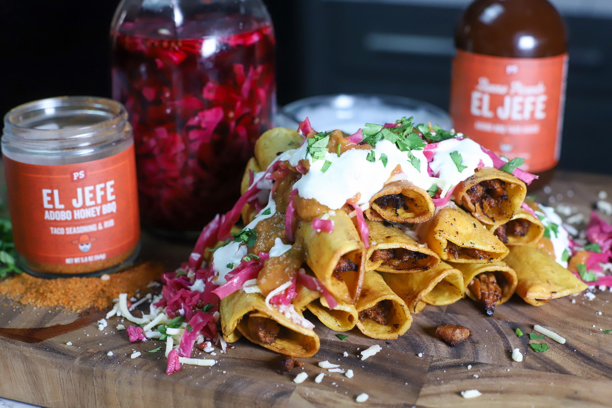 Shredded Chicken Flautas