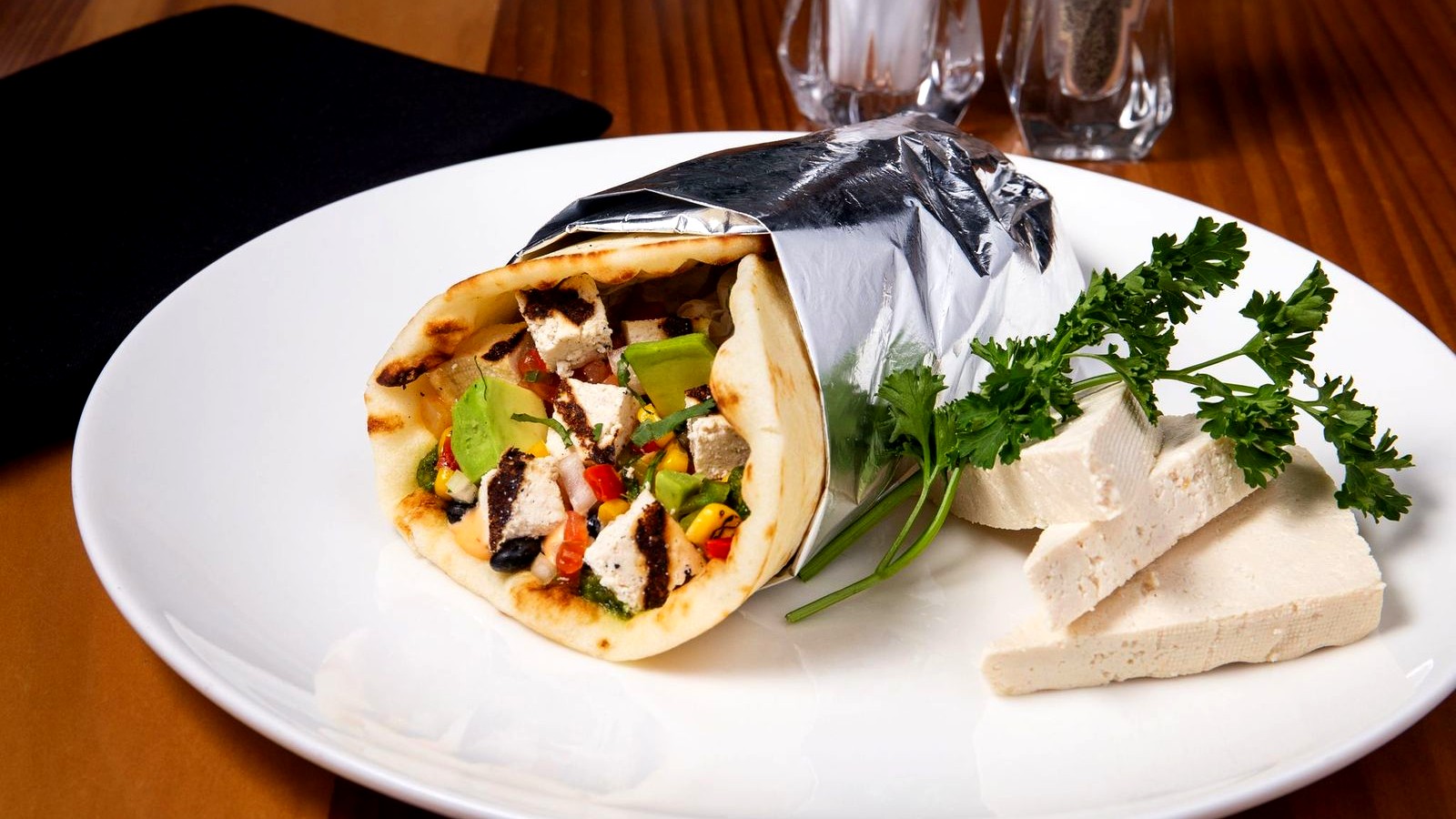 Image of Vegan Shawarma Tofu Pita Wraps