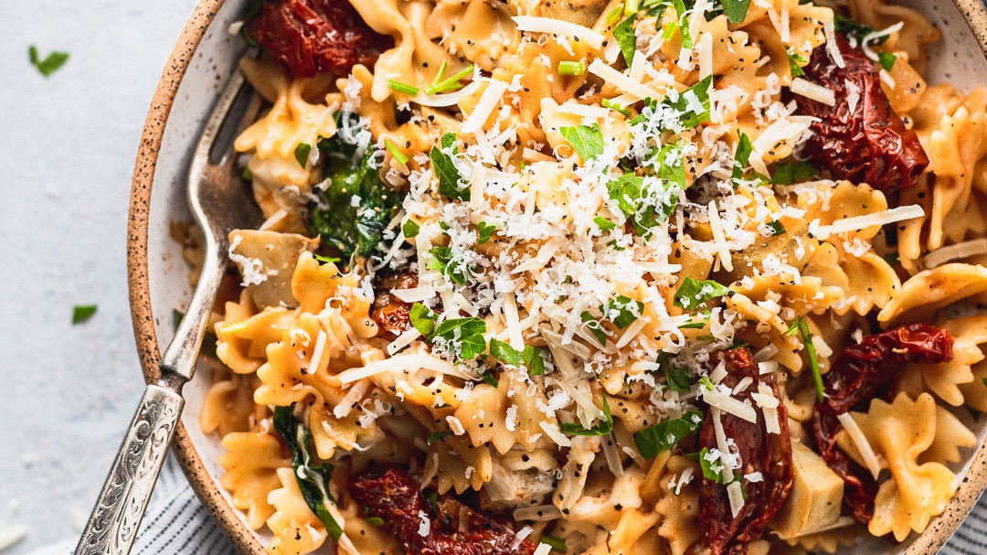 Image of Sun-Dried Tomato and Artichoke Pasta