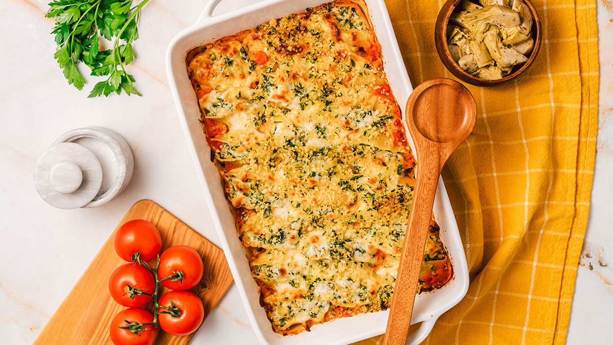 Image of Spinach & Artichoke Stuffed Shells