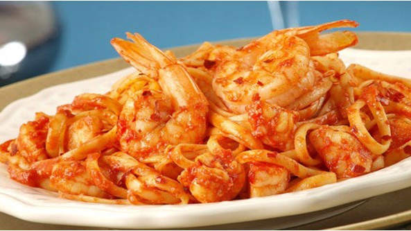Image of Spaghetti with Spicy Shrimp