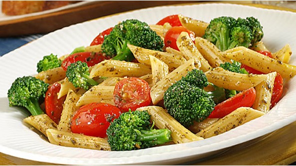 Image of Pasta with Broccoli, Tomatoes and Herbs
