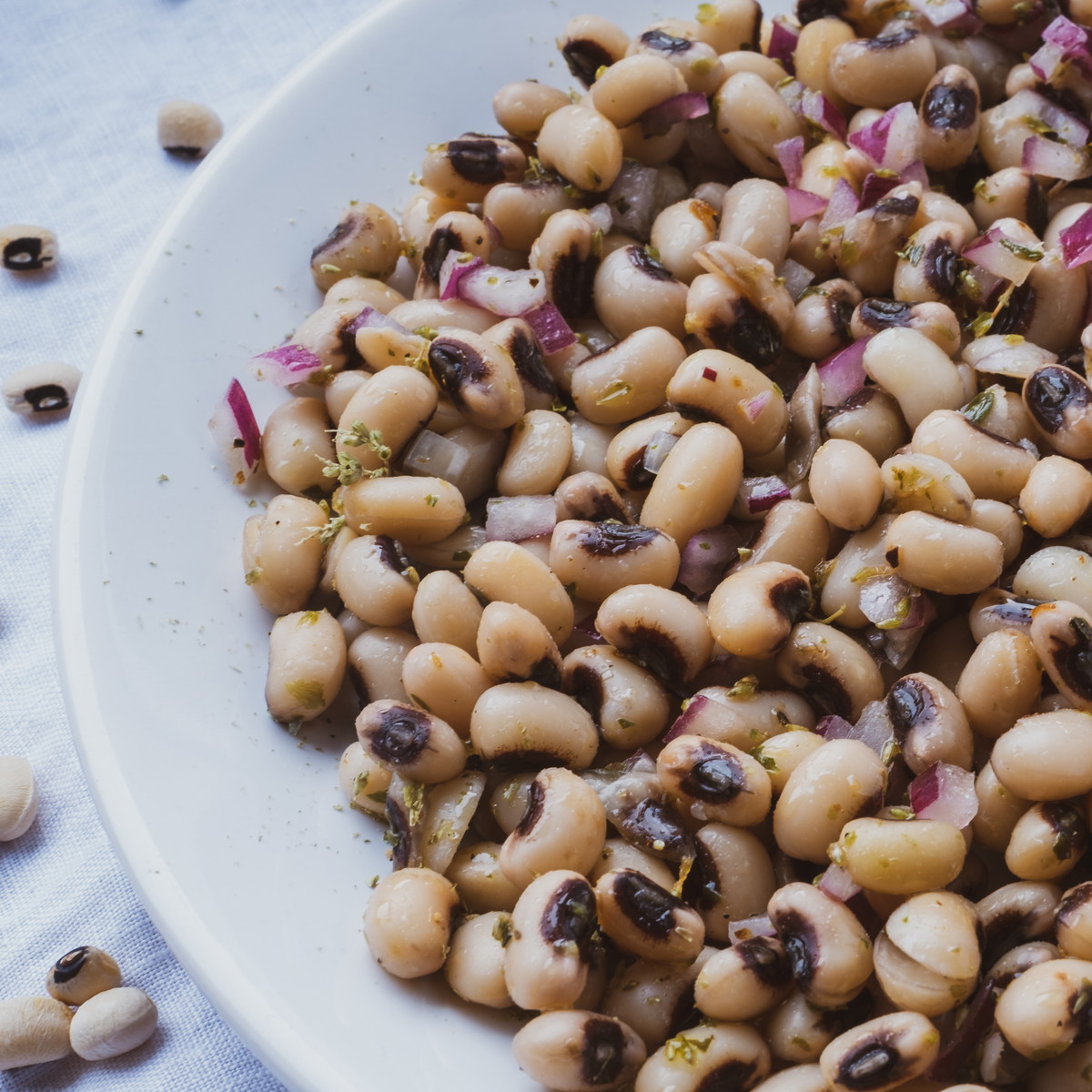 Insalata di fagioli dall’occhio - Salat von Schwarzaugenbohen
