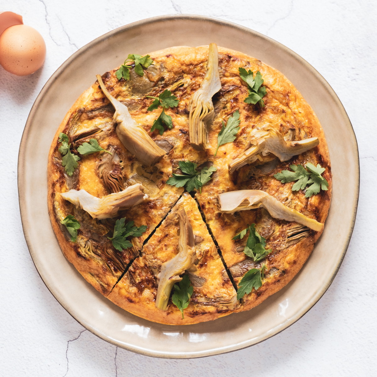 Frittata di carciofi - Frittata mit Artischocken