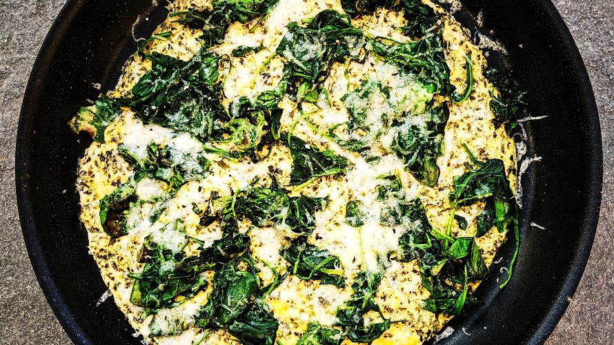 Image of Laverbread, Manchego and Spinach Omelette