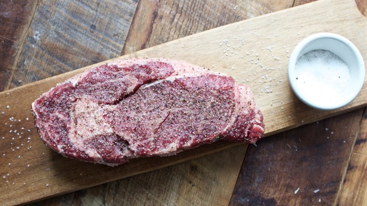 Image of Season your steak ahead of time. In our opinion, salt...